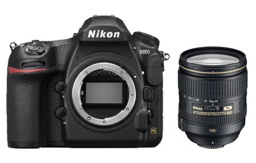 Nikon D850 + AF-S 24-120 mm 1:4G ED VR SLR-Kamera-Set 45.7MP CMOS Schwarz
