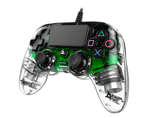 NACON PS4OFCPADCLGREEN Gaming-Controller Grün, Transparent Gamepad Analog / Digital PlayStation 4