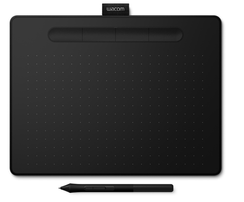 Wacom Intuos M Bluetooth 2540lpi 216 x 135mm USB/Bluetooth Schwarz Grafiktablett