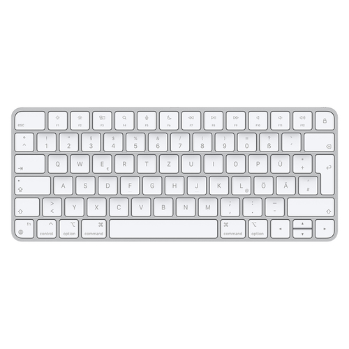 Apple Magic Keyboard Tastatur Bluetooth QWERTZ Deutsch Silber, Weiß