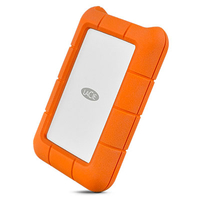 LaCie Rugged USB-C Externe Festplatte 1000 GB Orange, Silber
