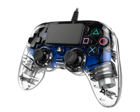 NACON PS4OFCPADCLBLUE Gaming-Controller Blau, Transparent Gamepad Analog / Digital PlayStation 4