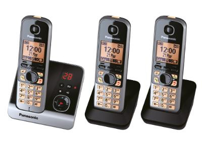Panasonic KX-TG6723GB Telefon (Schwarz)
