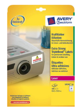 Avery L6141-20 selbstklebende Etikette