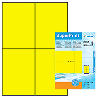 Herma Labels yellow 105x148 SuperPrint 400 pcs.