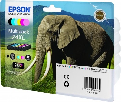 Epson Multipack 6 Farben 24XL Claria Photo HD Ink