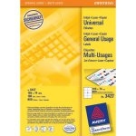 Avery Universal Labels, White 105x74mm
