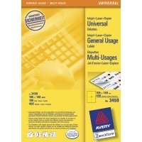 Avery Universal Labels, Yellow 105x148mm