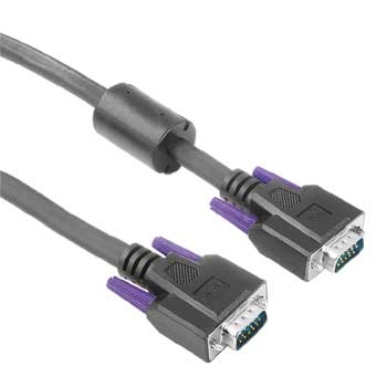 Hama Monitor VGA Con. Cable, 15-pin HDD - 15-pin HDD Male Plug, Black, 3 m