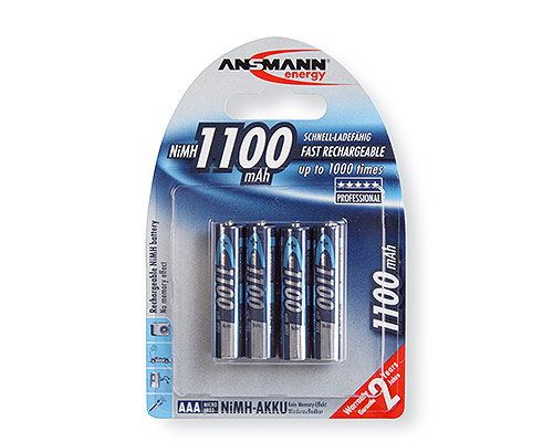 Ansmann 1x4 NiMH 1100 mAh Micro / AAA / HR03