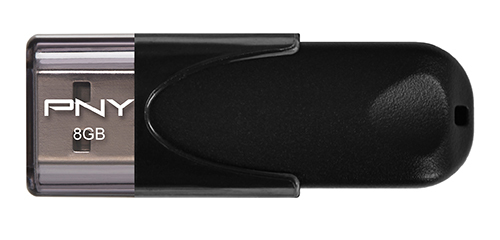 PNY Attach&eacute; 4 8GB USB 2.0 Schwarz USB-Stick