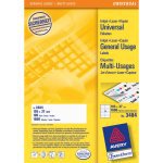 Avery Universal Labels, White 105x37mm