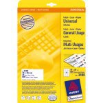 Avery Universal Labels, White 70x36mm