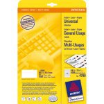 Avery Universal Labels, White 48,5x25,4mm