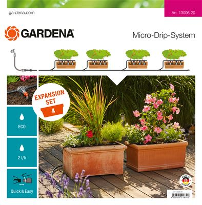 Gardena 13006-20 Selbstbewässernder Blumentopf Terrakotta Rechteck