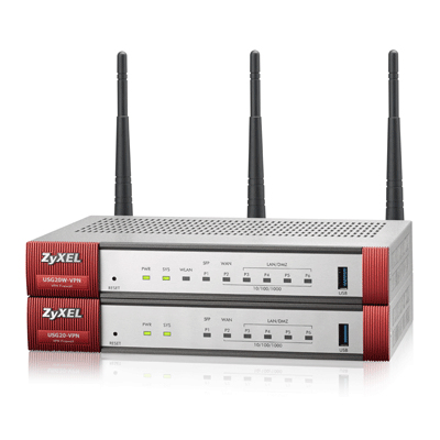 ZyXEL ZyWALL USG 20W-VPN Eingebauter Ethernet-Anschluss Grau, Rot Kabelrouter