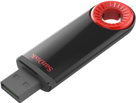Sandisk Cruzer Dial 32GB 16GB USB 2.0 Type-A Schwarz, Rot USB-Stick