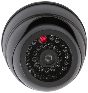 Olympia DC 100 &Uuml;berwachungskameraattrappe Schwarz Kuppel