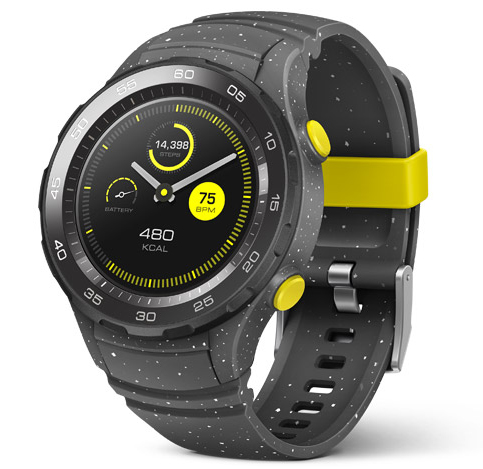 Huawei Watch 2 1.2Zoll AMOLED 40g Schwarz Smartwatch (Grau, Schwarz)