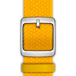 Nokia 4381653 Watch strap Leder, Polyester, Edelstahl Gelb Uhrenarmband (Gelb)