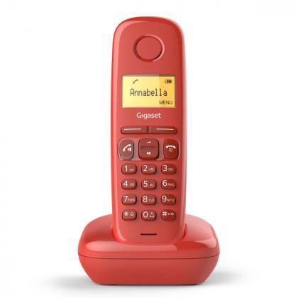 Gigaset A270 DECT-Telefon Anrufer-Identifikation Rot