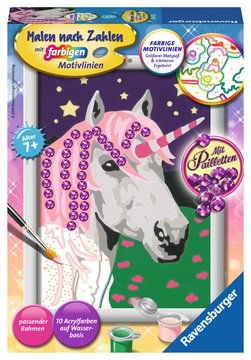 Ravensburger Einhorn Malen nach Zahlen Set