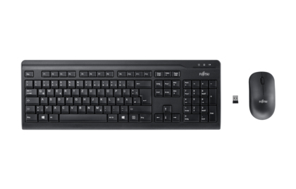 Fujitsu Wireless Keyboard Set LX410 Tastatur RF Wireless QWERTY Italienisch Schwarz