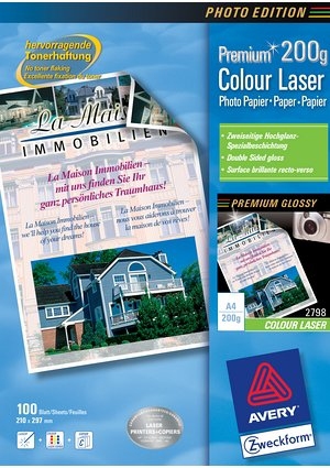 Avery Premium Colour Laser Photo Paper 200 g/m²