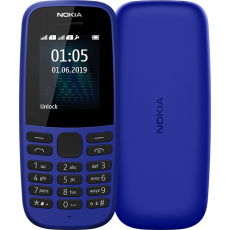 Nokia 105 4,5 cm (1.77 Zoll) 73,02 g Blau Funktionstelefon (Blau)