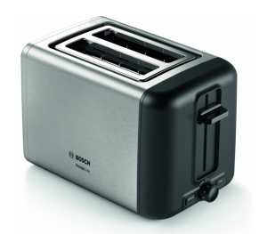 Bosch TAT3P420DE Toaster 2 Scheibe(n) 970 W Schwarz, Silber (Schwarz, Silber)