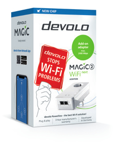 Devolo Magic 2 Wifi next Single 1200 Mbit/s Eingebauter Ethernet-Anschluss WLAN Weiß 1 Stück(e)