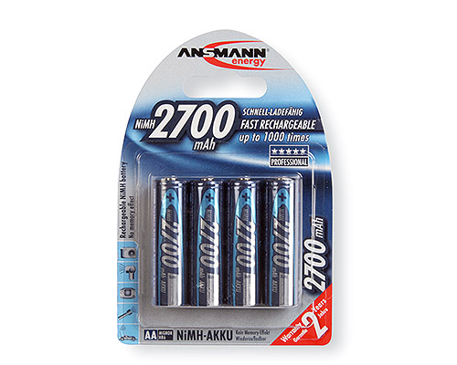 Ansmann Mignon, AA, HR6, 2700mAh, 4-pack