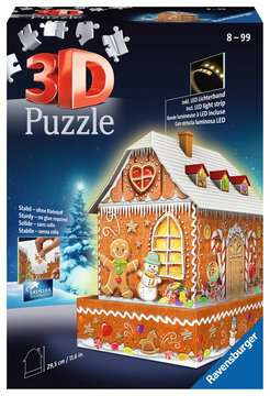 Ravensburger Christmas Gingerbread House Night Edition 3D-Puzzle 216 St&uuml;ck(e) Geb&auml;ude