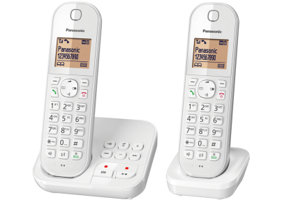 Panasonic KX-TGC422 DECT-Telefon Anrufer-Identifikation Weiß