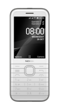 Nokia 8000 4G 7,11 cm (2.8 Zoll) Weiß (Weiß)