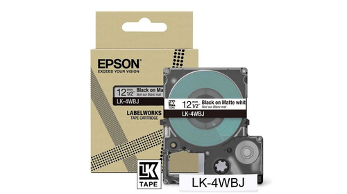 Epson LK-4WBJ Schwarz, Weiß (Schwarz, Weiß)
