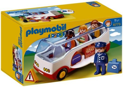 Playmobil 1.2.3 Airport Shuttle Bus