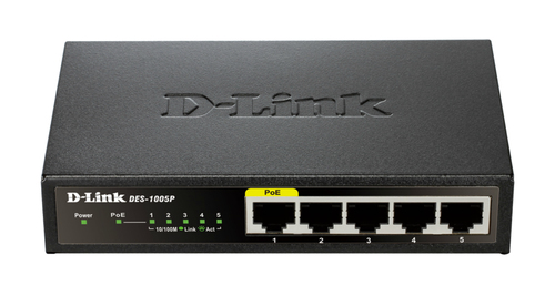 D-Link DES-1005P/E Netzwerk Switch