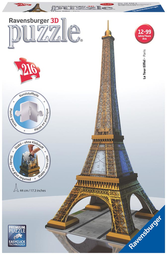 Ravensburger Eiffel Tower 3D Puzzle, 216pc