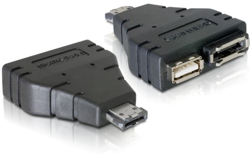 DeLOCK Adapter Power-over-eSATA > 1x eSATA/1x USB