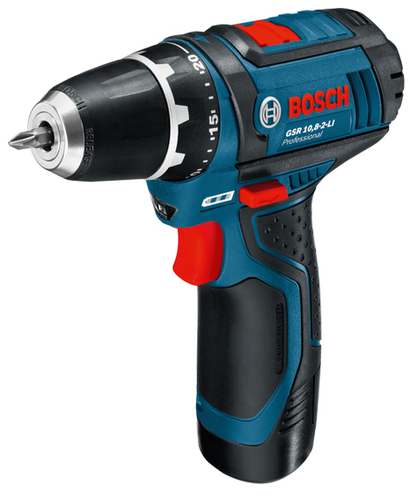 Bosch GSR 10,8-2-LI Professional (Schwarz, Blau)