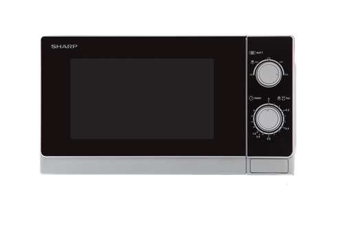 Sharp Home Appliances R-200INW Arbeitsfläche Solo-Mikrowelle 20l 800W Metallisch, Silber Mikrowelle