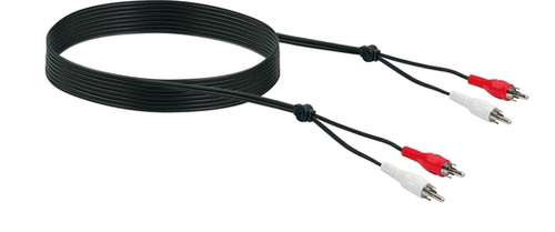 Schwaiger CIK5022 533 Audio-Kabel 1,5 m 2 x RCA Schwarz