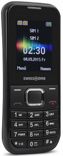 Swisstone SC 230 4,5 cm (1.77 Zoll) Schwarz Seniorentelefon (Schwarz)