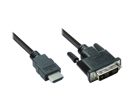 Alcasa 4510-DD2 HDMI DVI-D Schwarz Kabelschnittstellen-/adapter