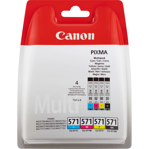 Canon CLI-571 BK/C/M/Y Tinte Multipack