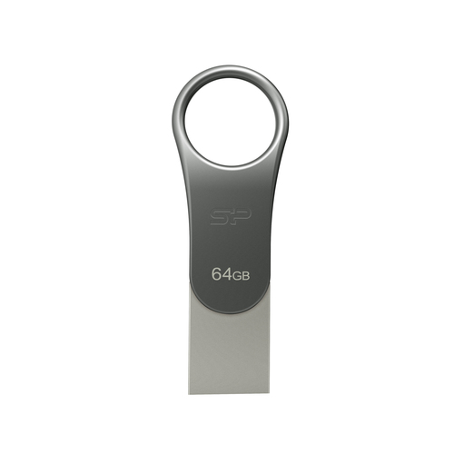 Silicon Power Mobile C80 USB-Stick 64 GB USB Type-A / USB Type-C 3.2 Gen 1 (3.1 Gen 1) Titan
