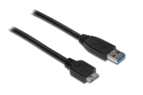 Alcasa USB A - USB Micro B, m - m, 0.5m 0.5m USB A Micro-USB B Schwarz USB Kabel