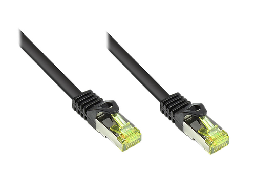Alcasa 0.15m Cat7 RJ-45 0.15m Cat7 S/FTP (S-STP) Schwarz Netzwerkkabel