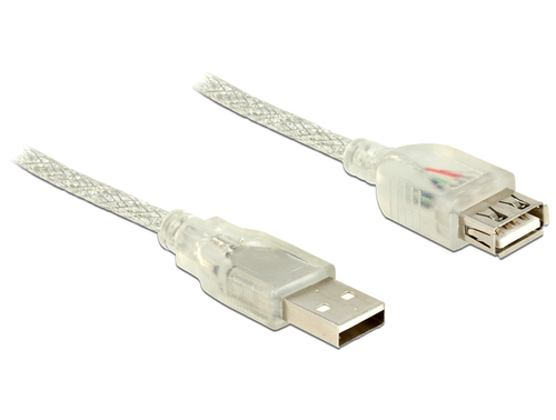 DeLOCK 83883 USB Kabel 2 m USB 2.0 USB A Transparent